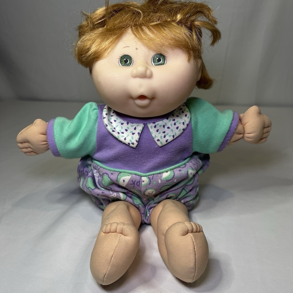 1991 Vtg Cabbage Patch Kids Talking Mattel Brown Hair & Blue Eyes Not Tested